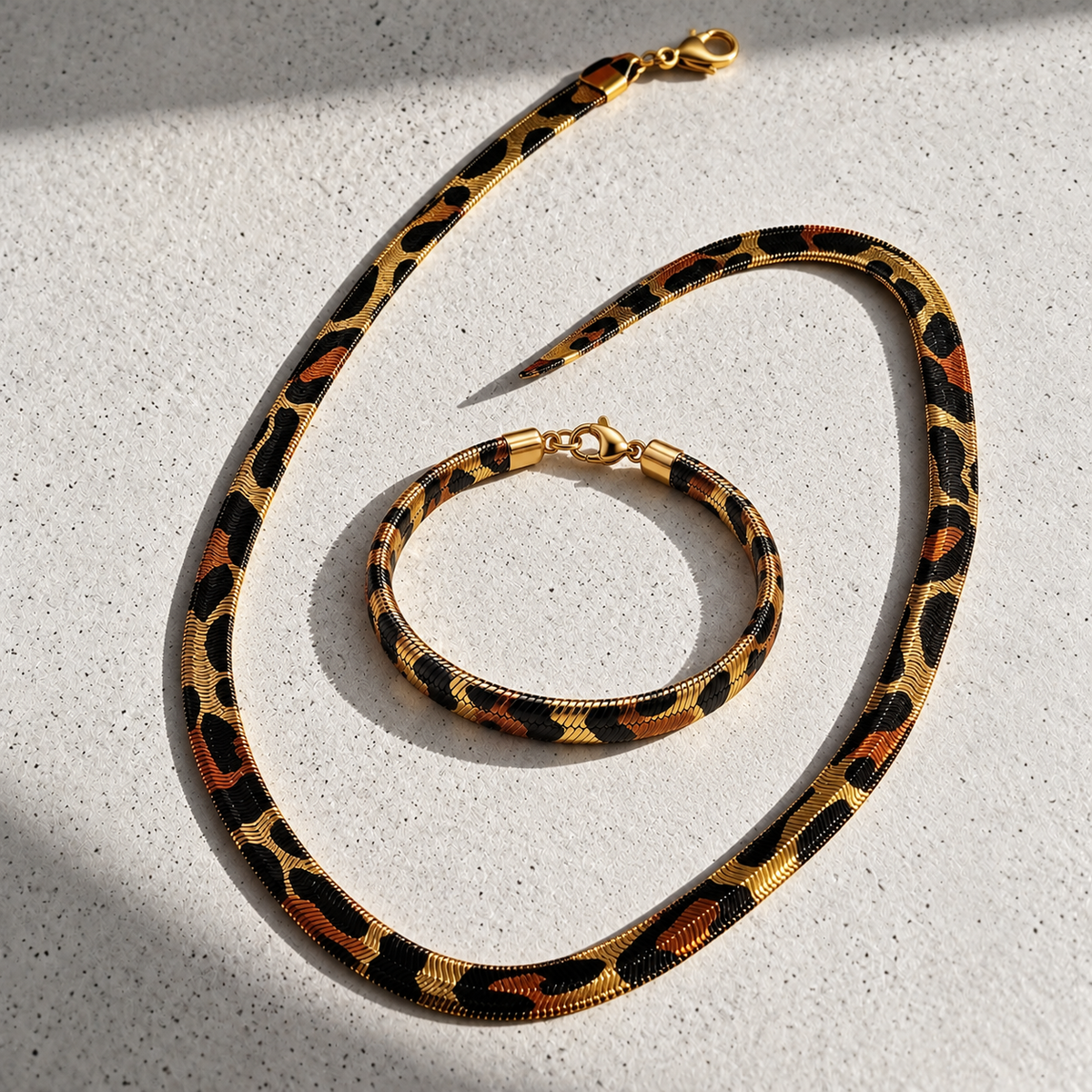 Collar y Pulsera Serpiente-Set MAMBA