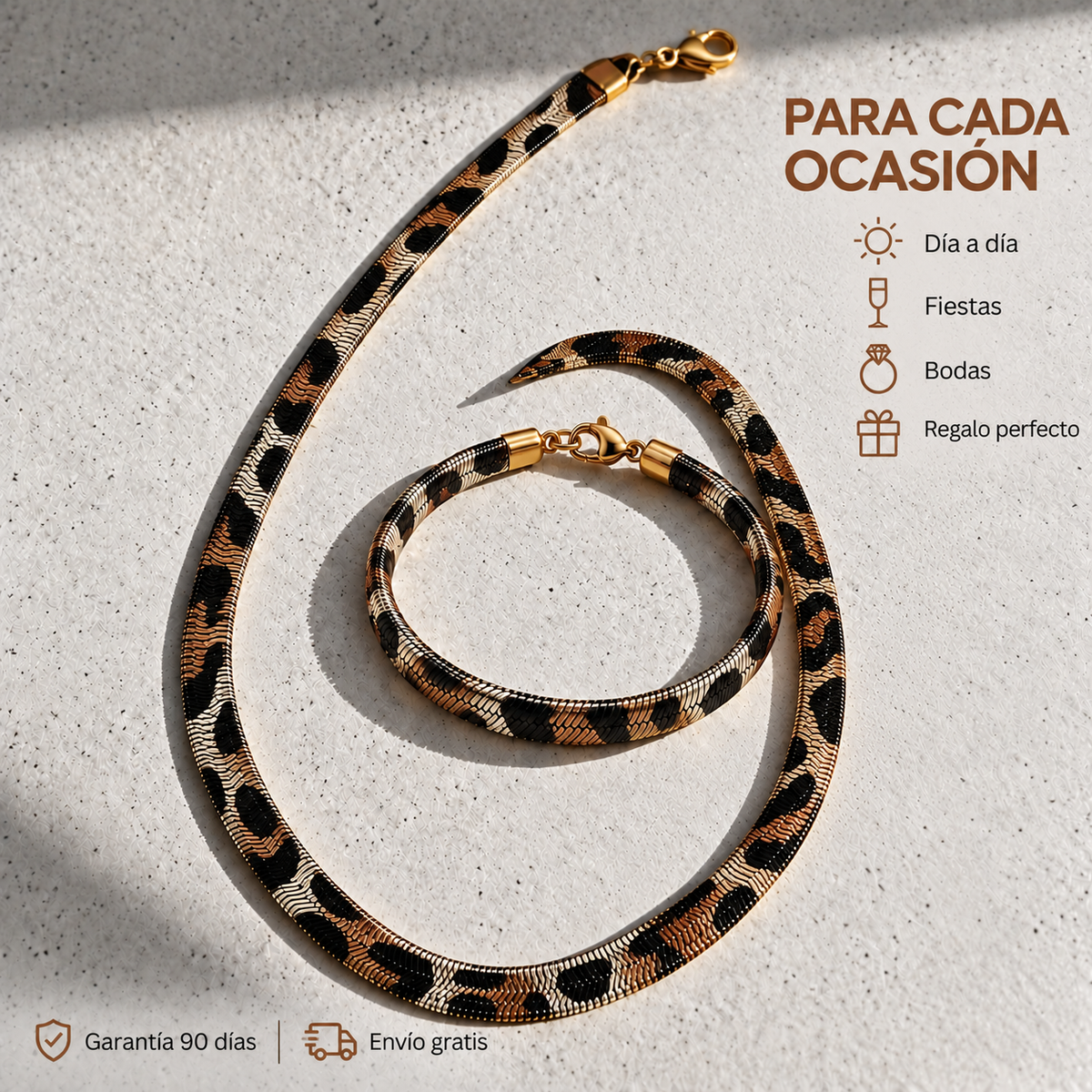 Collar y Pulsera Serpiente-Set MAMBA